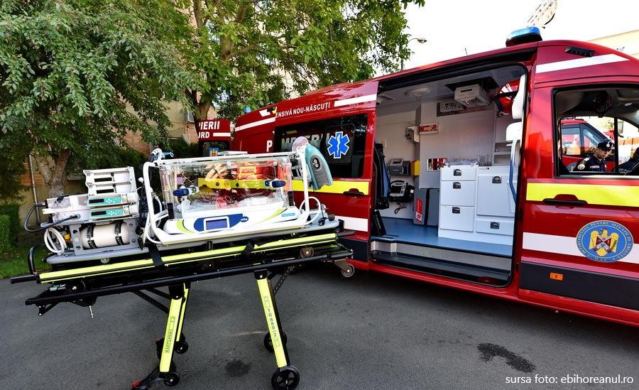 Autospeciale noi pentru salvatorii din Bihor, printre care și o ambulanță pentru nou-născuți