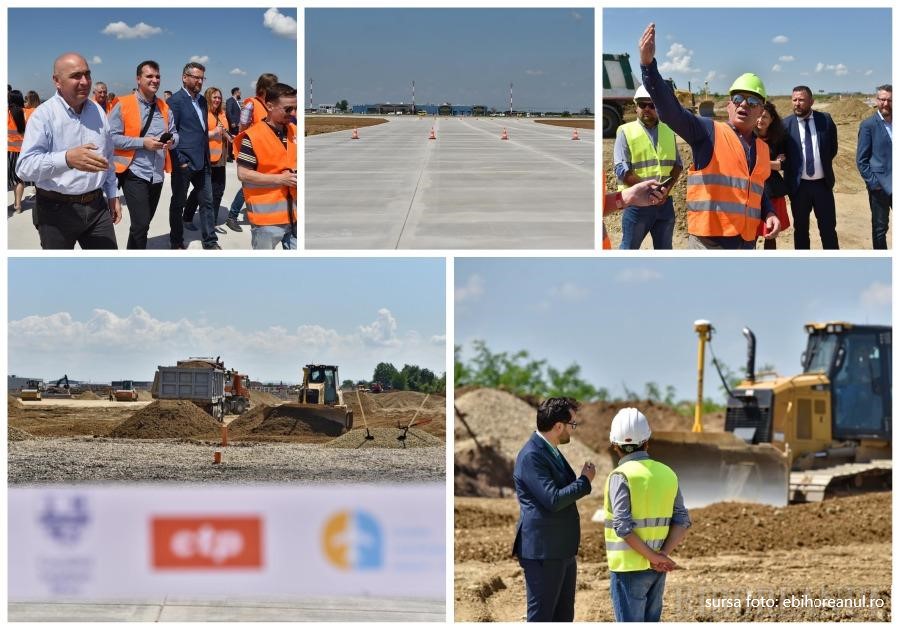Terminalul Cargo al Aeroportului Oradea a ajuns în faza construirii platformei pentru avioane